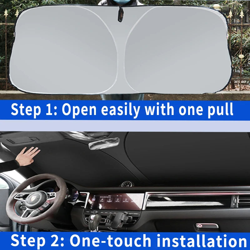 Car Sun Visor Front Windshield Sunshade – Heat Insulation | For Jetour Traveller / T2 (2023–2026)
