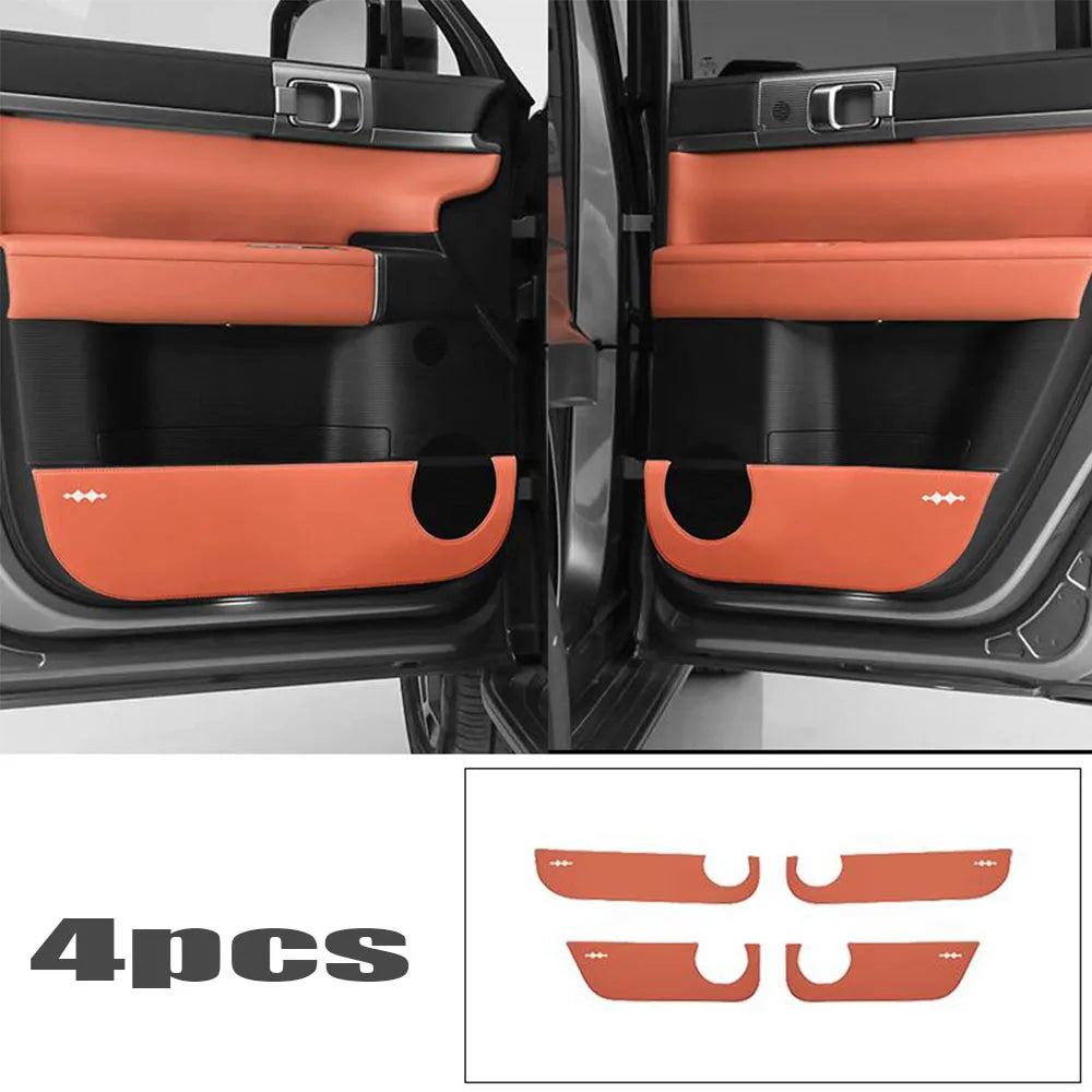 BYD Equation / Leopard / Titanium 7 — Leather Door Anti-Kick Pad Set (2025–2026)