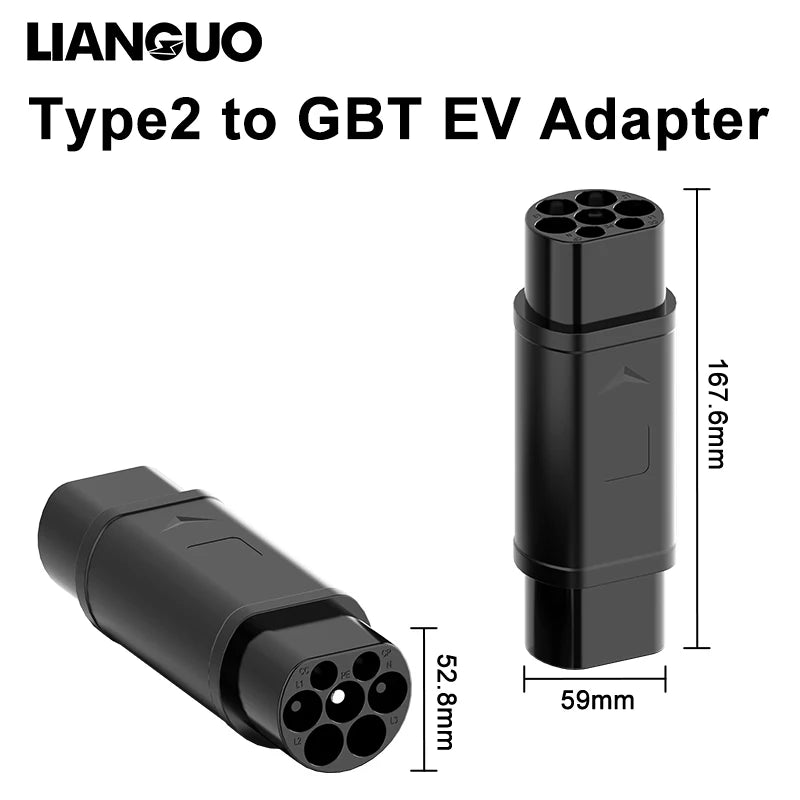 Type 2 to GBT EV Charging Adaptor — IEC 62196 to GB/T Chinese Standard | 32A 7.2KW
