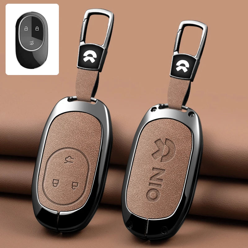 NIO ET5 / ET7 / ES6 / ES7 / ES8 / EC6 / EC7 — Zinc Alloy Key Fob Case & Keychain (Full Range)