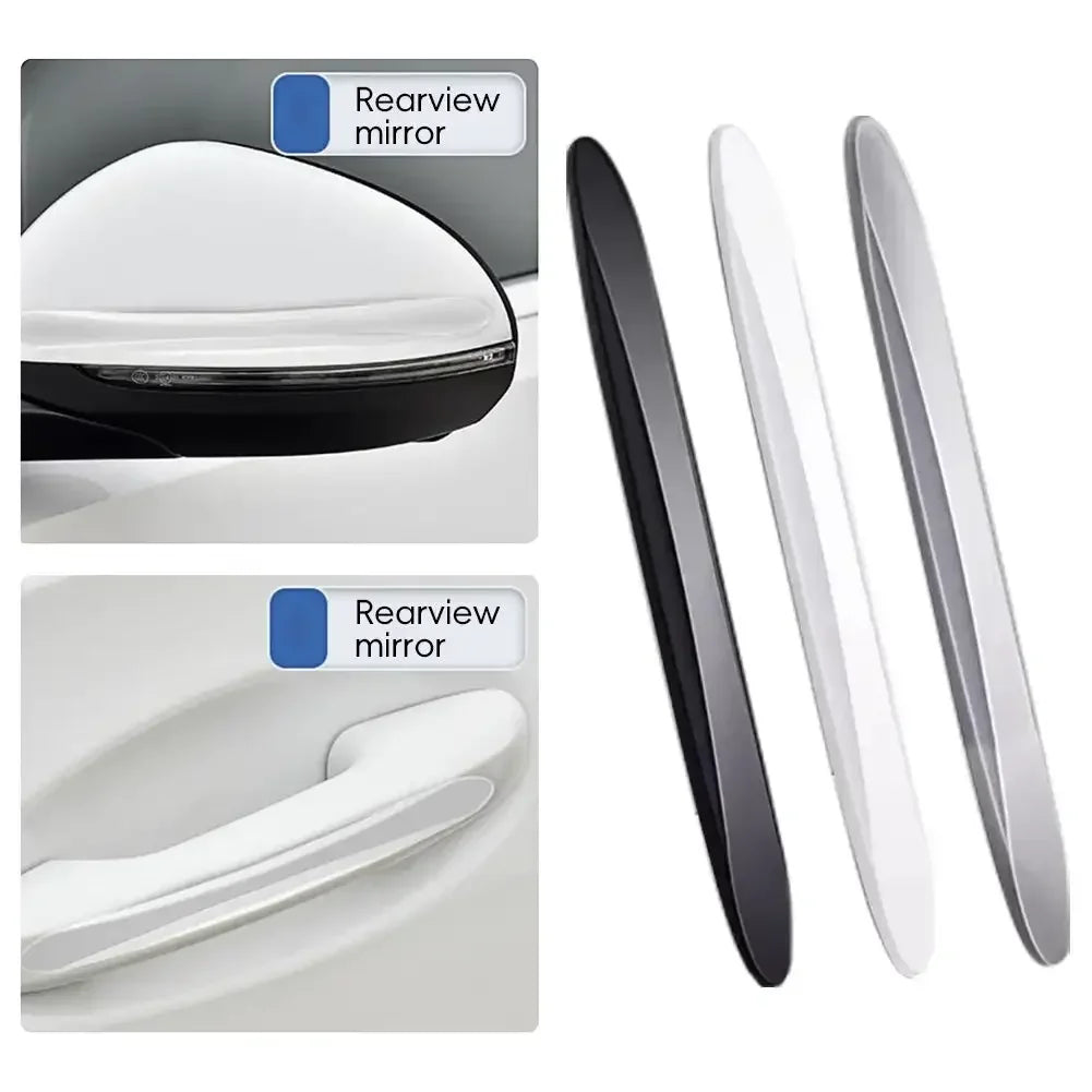 Invisible PU Door Edge Anti-Scratch & Anti-Collision Protection Strips — Set of 4