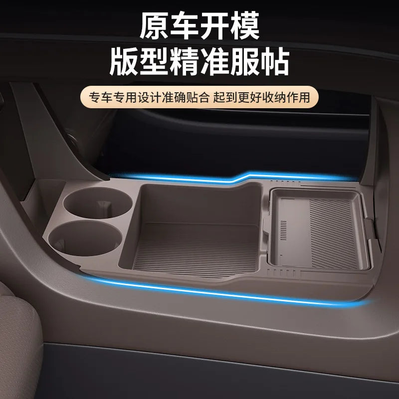 NIO EL8 — Dual-Layer Silicone Centre Console Storage & Glasses Organiser Tray (2026)