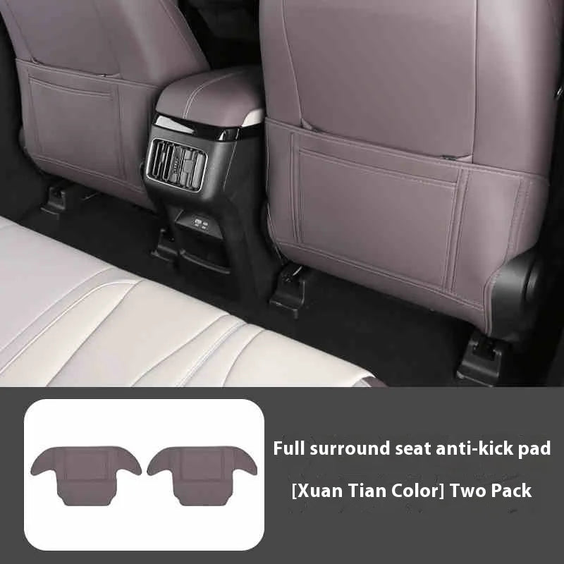 BYD Song Plus DMI / Seal U / Sealion 6 — Leather Rear Seat Anti-Kick Mat & Protector
