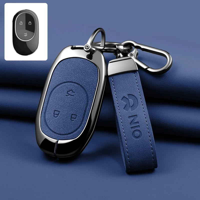 NIO ET5 / ET7 / ES6 / ES7 / ES8 / EC6 / EC7 — Zinc Alloy Key Fob Case & Keychain (Full Range)