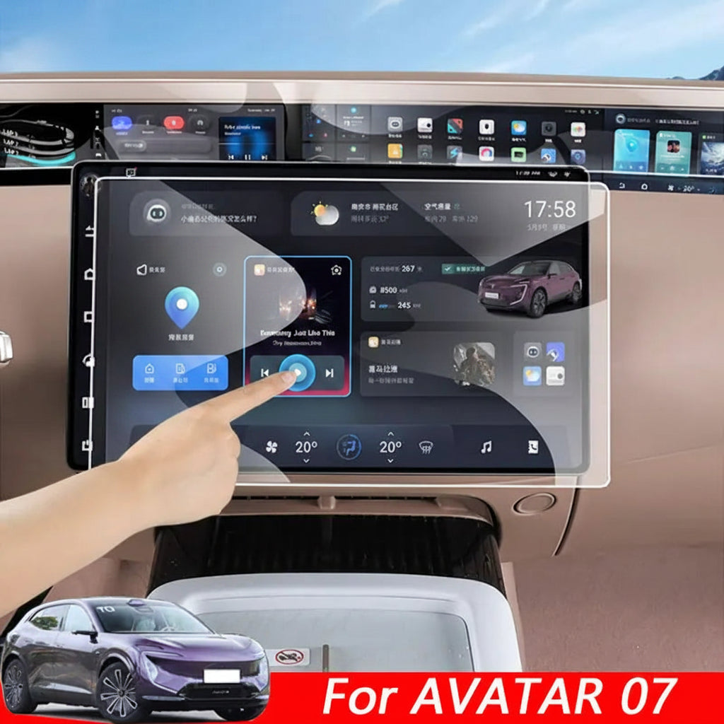 Avatr 07 — Tempered Glass Screen Protector (Navigation & Central Console)