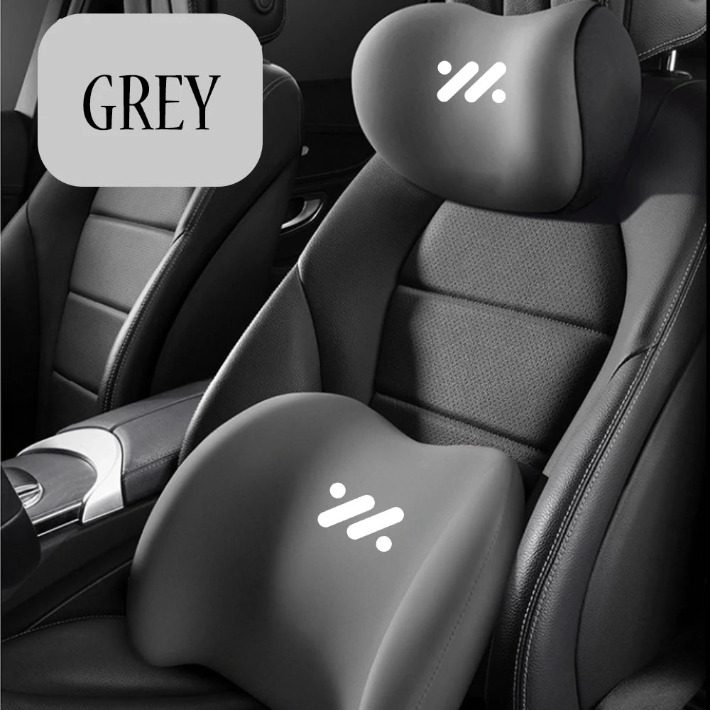 Universal Car Memory Foam Neck & Lumbar Pillow