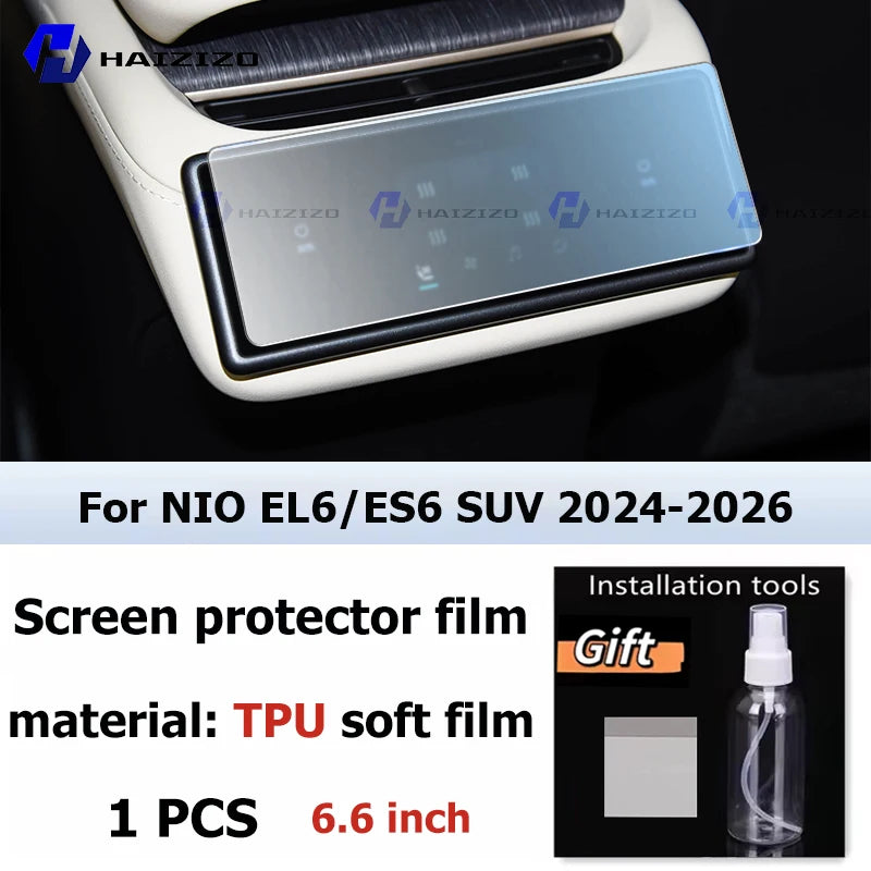 NIO EL6 — TPU Matte & Transparent GPS Navigation & Console Screen Protector Film (2024–2026)