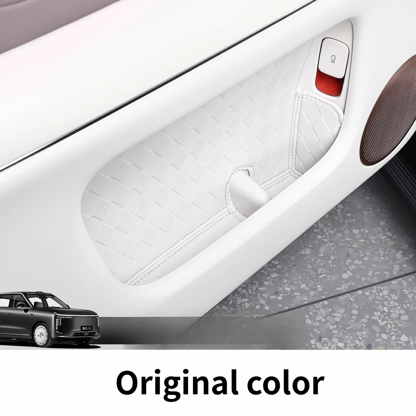 iM LS9 2026 — Leather Door Storage Slot Mats & Cup Holder Liners