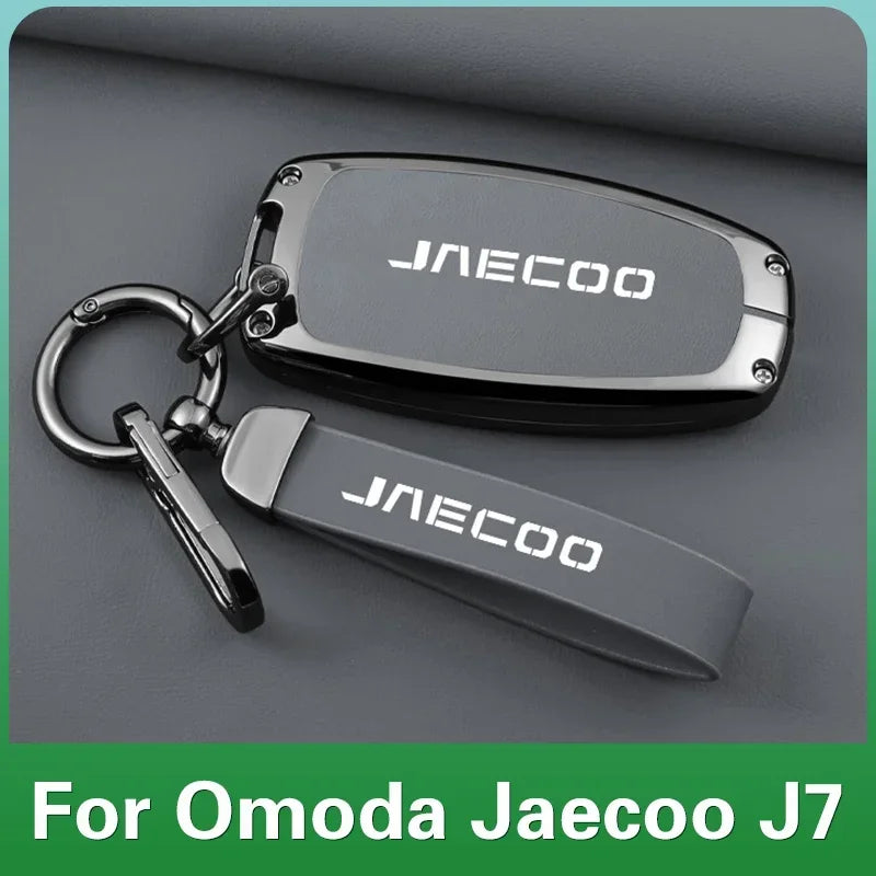 Jaecoo J7 — Galvanised Alloy Key Fob Case & Keychain Cover (2024–2025)
