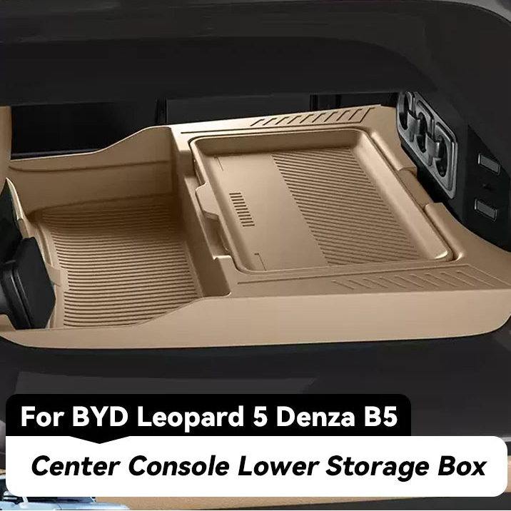 BYD Leopard 5 / Denza B5 — Silicone Centre Console Storage Tray (2024–2026)