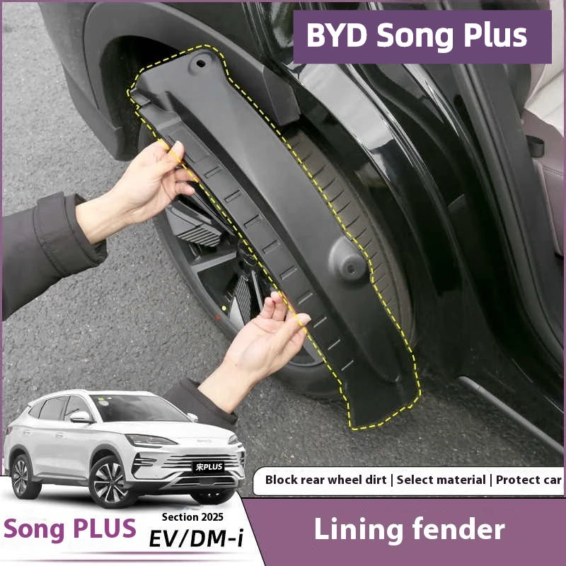 BYD Song Plus DMI / Seal U / Sealion 6 — Rear Wheel Mudguard & Lining Protector Set