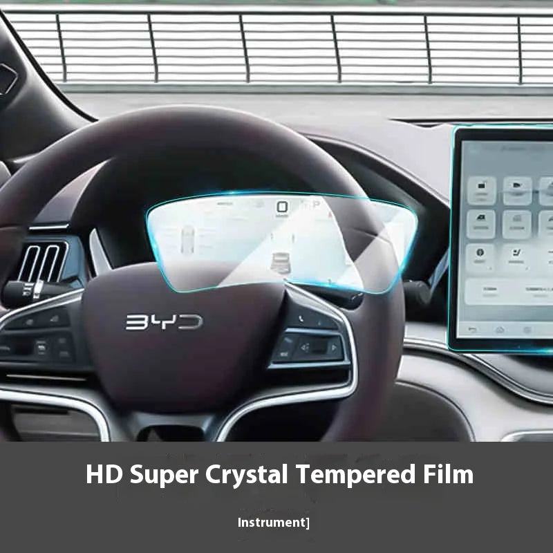 BYD Song Plus DMI / Seal U / Sealion 6 — Tempered Glass Navigation & Dashboard Screen Protector with Blue Light Filter