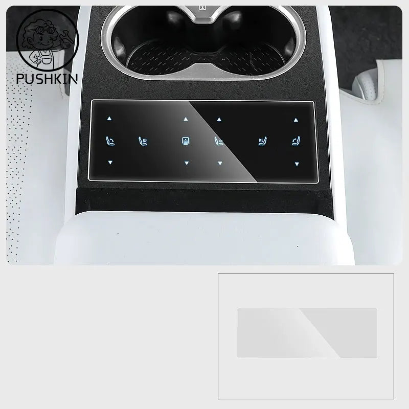 For Changan AVATAR 07 Car Navigation Central Console Tempered Glass Touch Screen Protective Film Garnish Cover