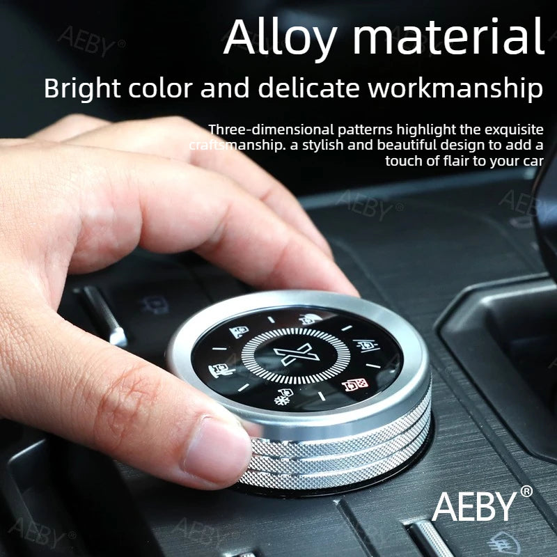 Jetour T2 — Aluminium Alloy Drive Mode Knob Trim Ring & Air Outlet Cover Kit