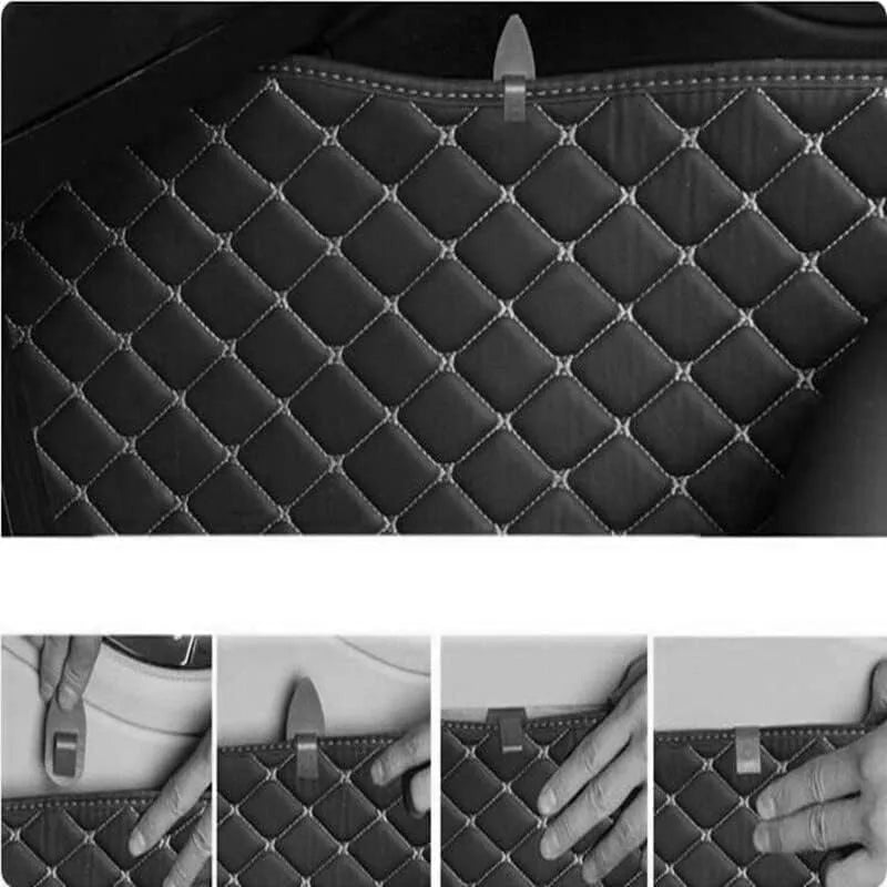 ROX ADAMAS — Custom-Fit PU Leather Luxury Floor Mats, LHD & RHD, All-Weather (2025–2026)