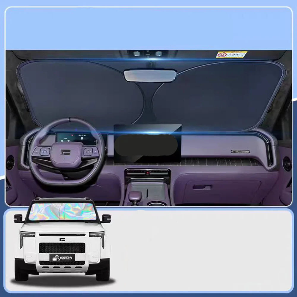 ROX ADAMAS — Front Windshield Sunshade Curtain & Thermal Insulation Cover