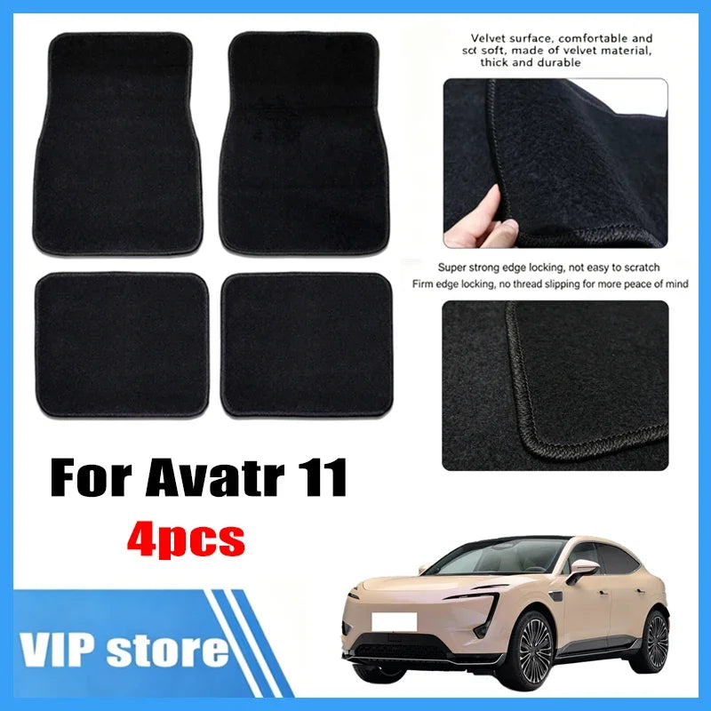 Universal 4-Piece Car Floor Mats