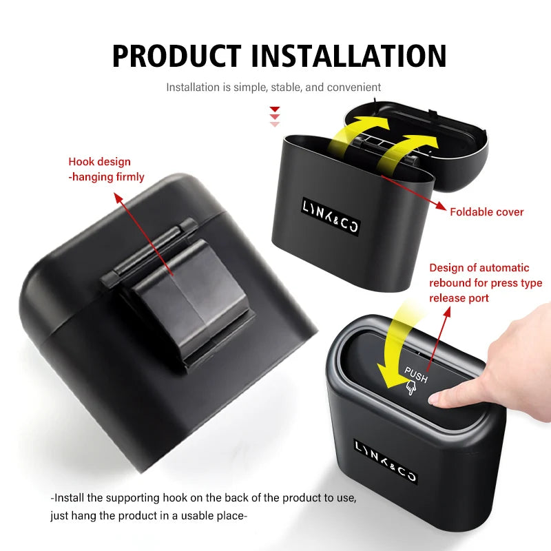 Lynk & Co — ABS Car Door & Seat Back Rubbish Bin with Waterproof Lining (01 / 02 / 03 / 05 / 06 / 09)