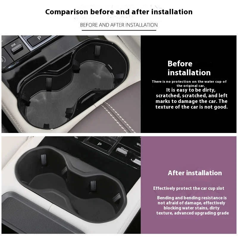 BYD Song Plus DMI / Seal U / Sealion 6 — Cup Holder Liner & Drink Slot Dust Cover