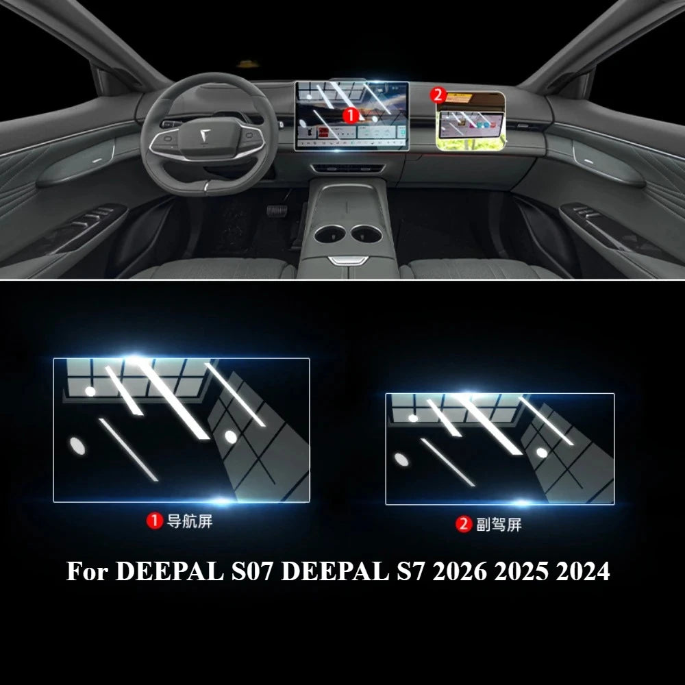 DEEPAL S07 / S7 — Transparent TPU PPF Protection Film, Full Interior Kit (2025–2026)