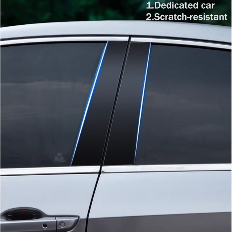 NIO EL6 — B-Pillar Anti-Scratch Mirror PC Sticker Protection Set of 4 (2023–2026)