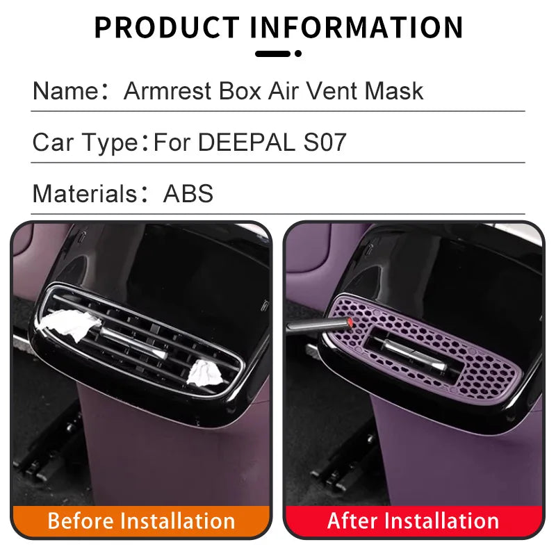 Changan DEEPAL S07 — Rear Air Conditioning Vent Protective Cover