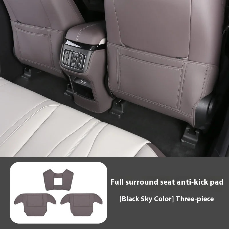 BYD Song Plus DMI / Seal U / Sealion 6 — Leather Rear Seat Anti-Kick Mat & Protector