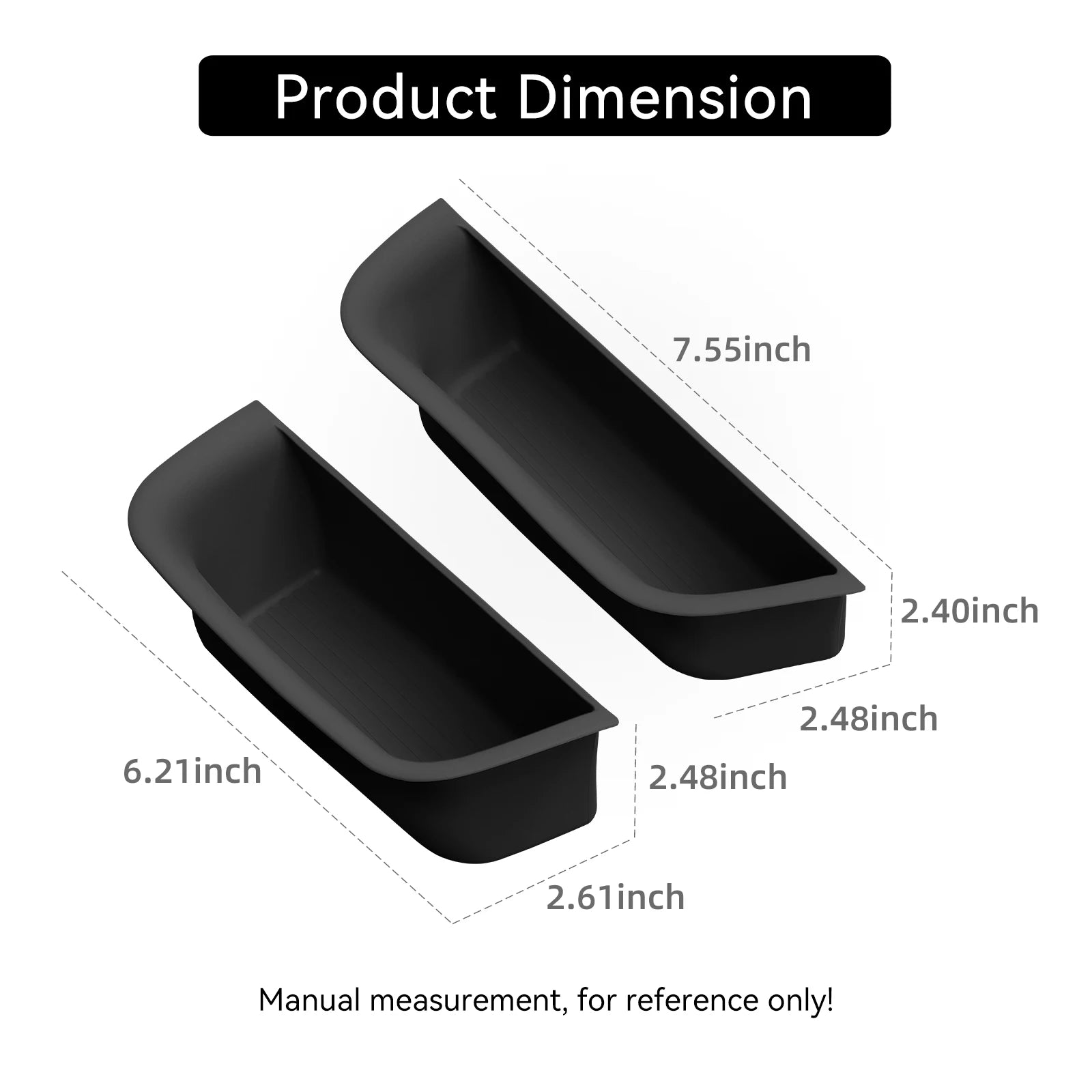 Zeekr 7X — Silicone Door Handle Storage Tray & Anti-Dirt Organiser Set, 4PCS (2024–2026)