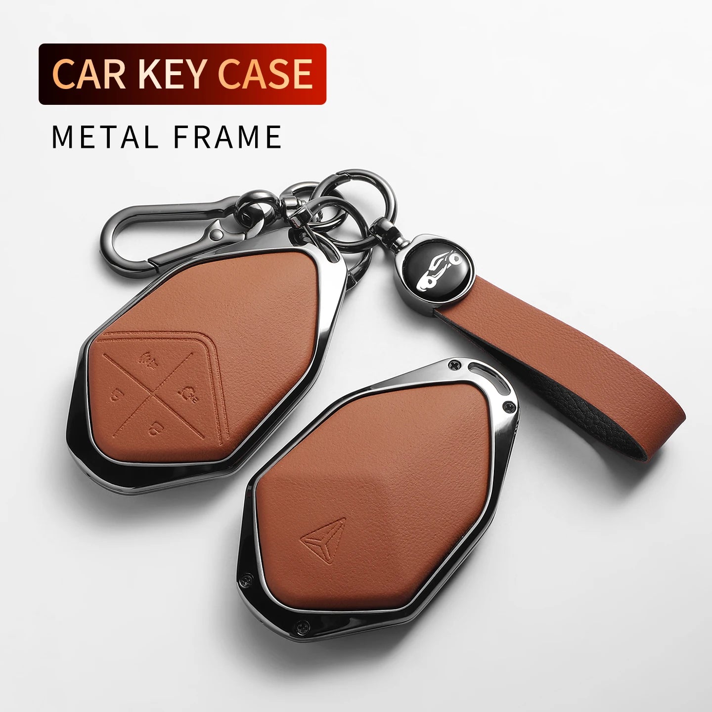 DEEPAL S05 / S07 / SL03 / L07 / G318 — Leather & Metal Smart Key Fob Case