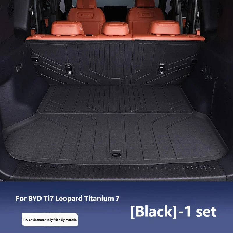 BYD Leopard Ti7 / Titanium 7 — Upgraded Pro+ TPE Full-Coverage Boot Mat & Cargo Tray (2025–2026)