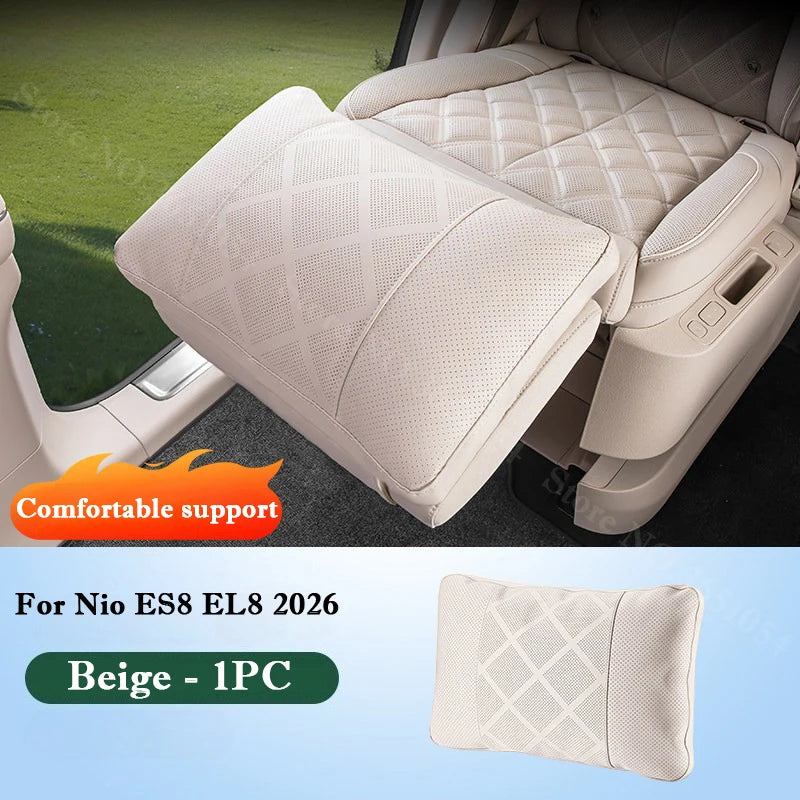 NIO EL8 — Mid-Row Leg Rest & Lumbar Support Cushion with Heightening Pad (2026)