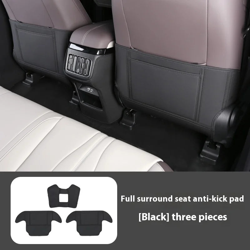 BYD Song Plus DMI / Seal U / Sealion 6 — Leather Rear Seat Anti-Kick Mat & Protector