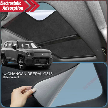 DEEPAL G318 — Suede Electrostatic Sunroof Sunshade, UV & Heat Insulation (2024–2026)
