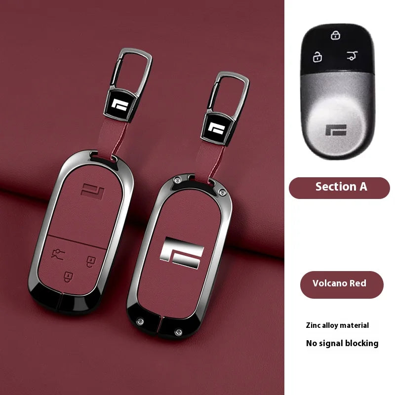 ROX 01 — Zinc Alloy & Leather Key Fob Case & Keychain (2023–2025)