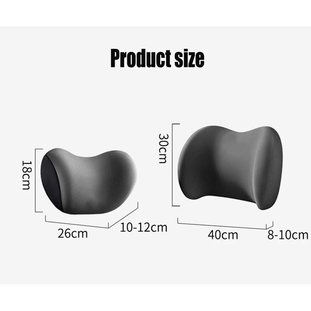Universal Car Memory Foam Neck & Lumbar Pillow