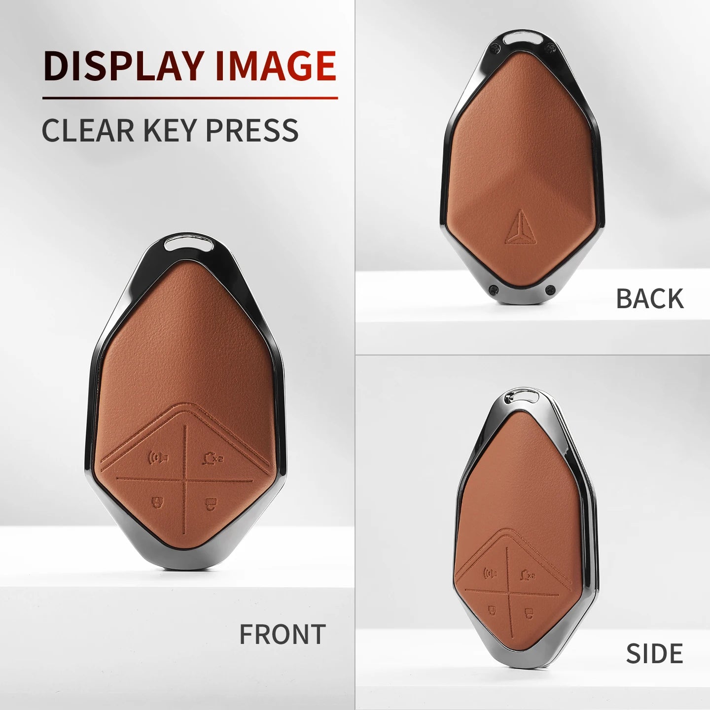 DEEPAL S05 / S07 / SL03 / L07 / G318 — Leather & Metal Smart Key Fob Case