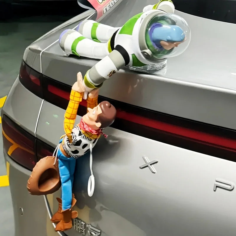 45cm Toy Story Sherif Woody Buzz Lightyear Car Dolls Toys Outside Hang Toys Cute Auto Accessories Car Decoration Doll