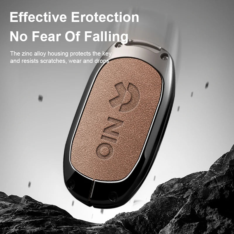 NIO ET5 / ET7 / ES6 / ES7 / ES8 / EC6 / EC7 — Zinc Alloy Key Fob Case & Keychain (Full Range)