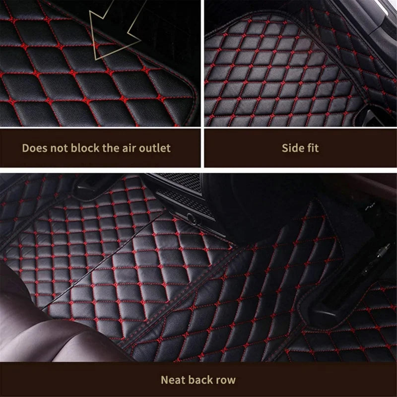 ROX ADAMAS — Custom-Fit PU Leather Luxury Floor Mats, LHD & RHD, All-Weather (2025–2026)