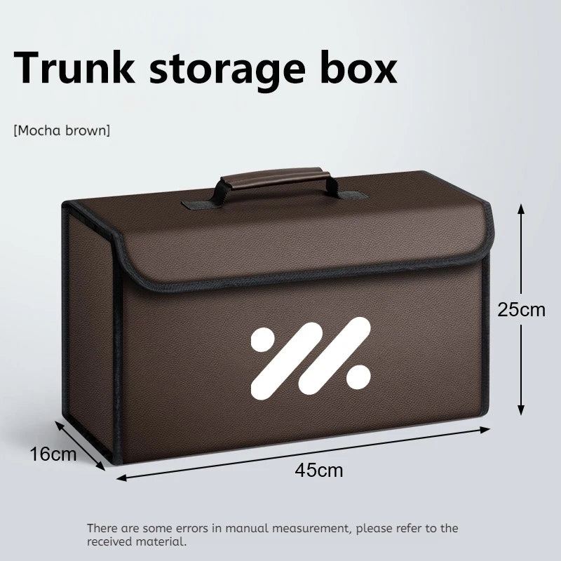 Universal Foldable Leather Trunk Storage Box