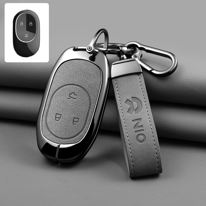 NIO ET5 / ET7 / ES6 / ES7 / ES8 / EC6 / EC7 — Zinc Alloy Key Fob Case & Keychain (Full Range)