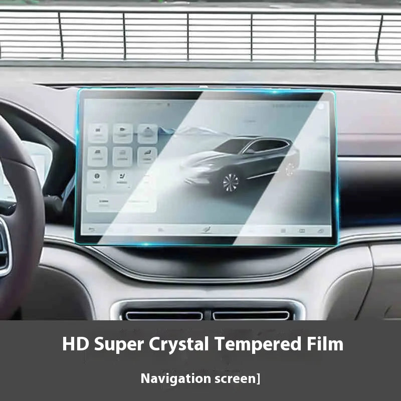 BYD Song Plus DMI / Seal U / Sealion 6 — Tempered Glass Navigation & Dashboard Screen Protector with Blue Light Filter