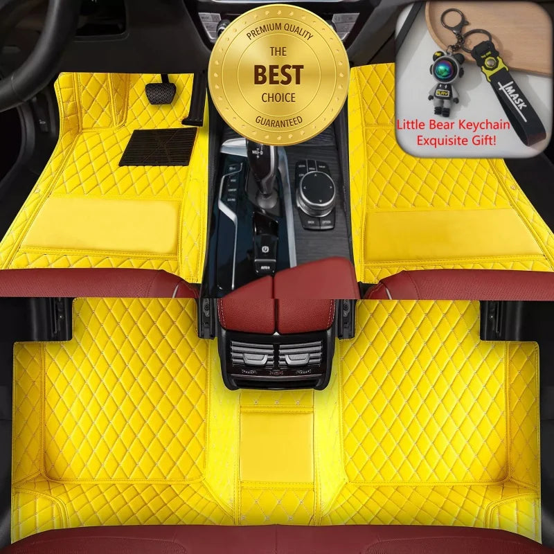 ROX ADAMAS — Custom-Fit PU Leather Luxury Floor Mats, LHD & RHD, All-Weather (2025–2026)