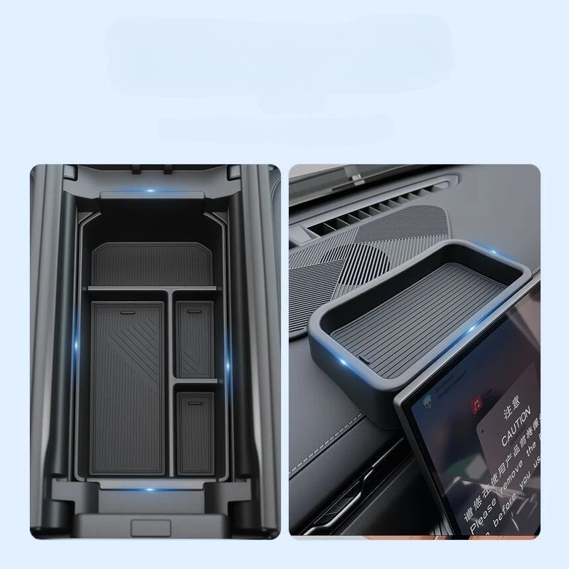 JAECOO J7 PHEV 2024-2026 Armrest Storage Box Central Console Organizer Container Interior Tidying Car Styling Accessories