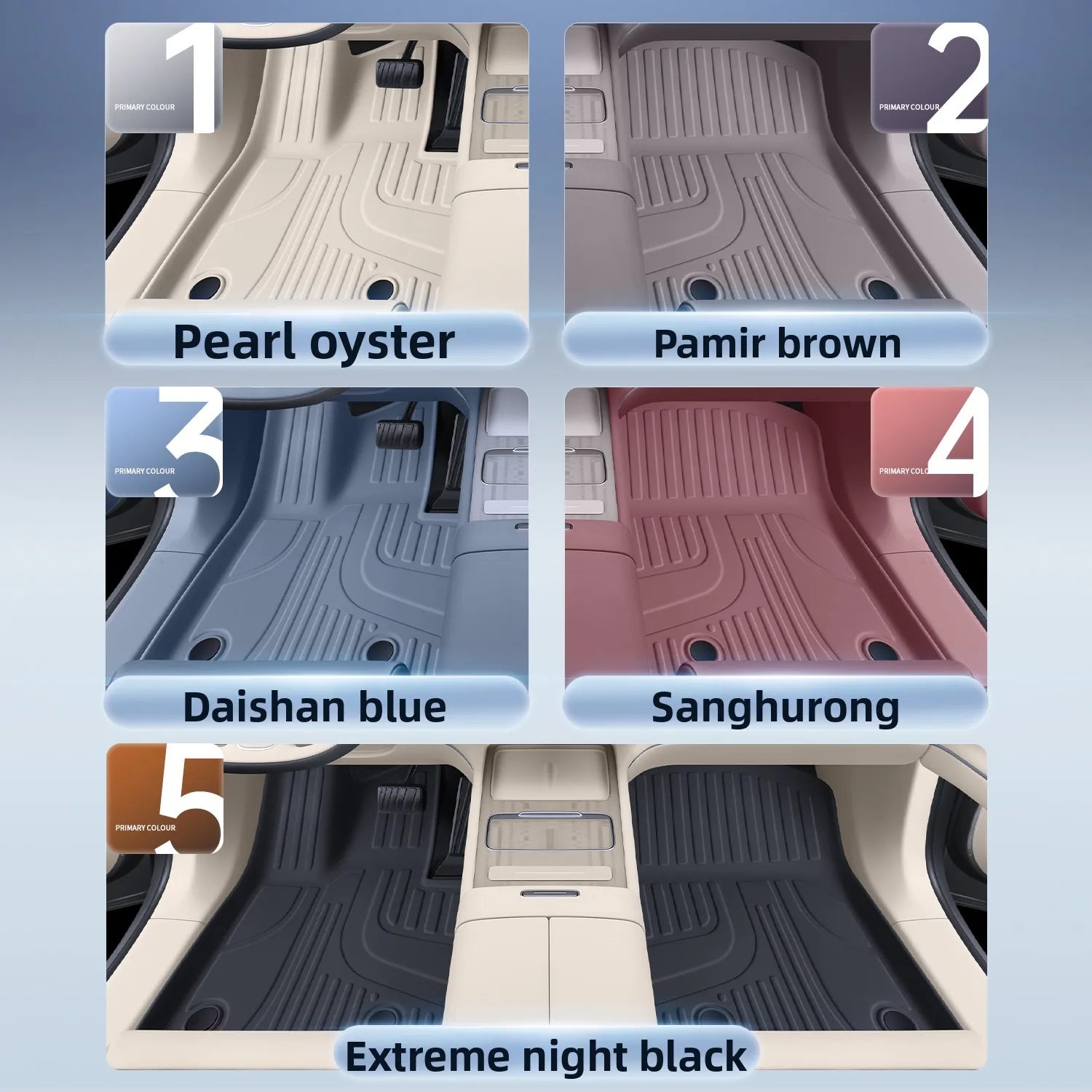 NIO EL8 — Double-Layer TPE Full-Coverage Floor Mats, 6 & 7 Seat (2023–2026)