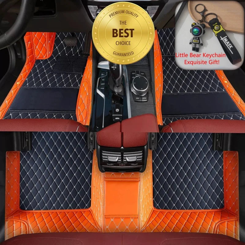 ROX ADAMAS — Custom-Fit PU Leather Luxury Floor Mats, LHD & RHD, All-Weather (2025–2026)