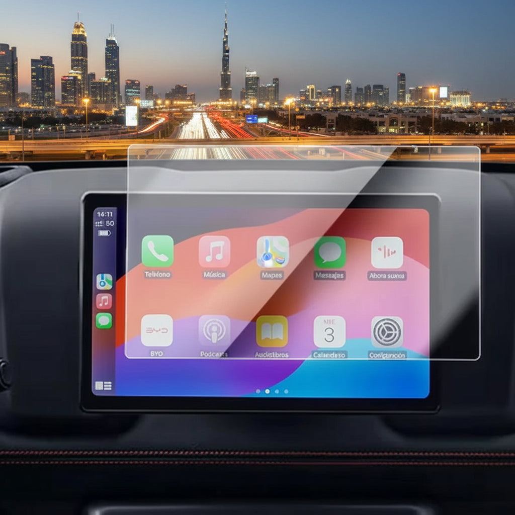 BYD Shark 6 — Tempered Glass GPS & Navigation Screen Protector (2024–2026)
