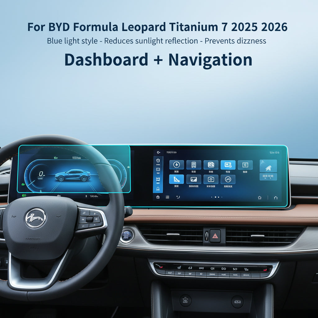 BYD Leopard / Titanium 7 — Tempered Glass Navigation Screen Protector (2025–2026)