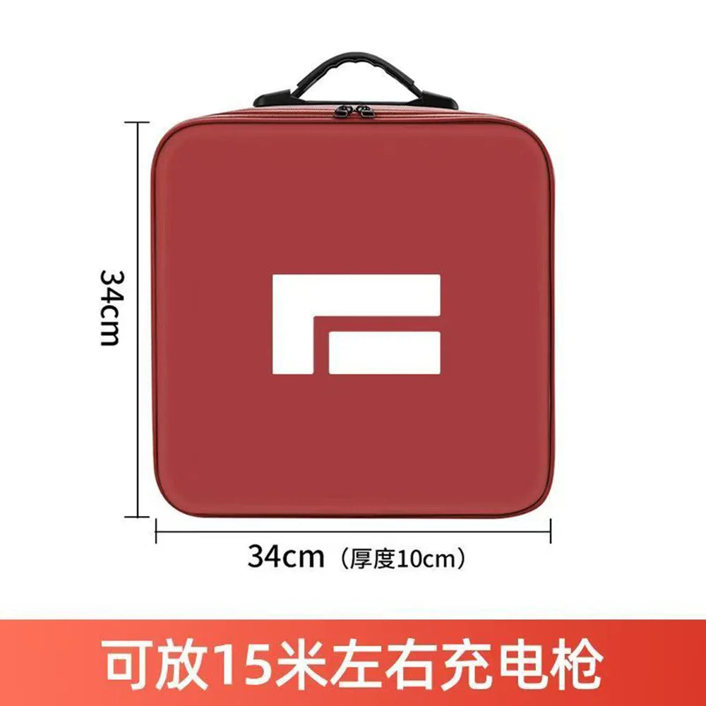 ROX ADAMAS — PU Leather EV Charging Cable & Gun Storage Bag (2026)