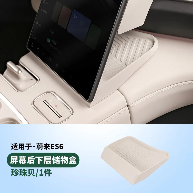NIO EL6 / EC6 — Behind-Screen Centre Console Storage Box & Organiser Tray (2023–2025)